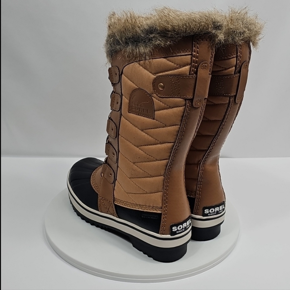 NIB Sorel Tofino II Waterproof Boots Size 6 Curry Fawn Insulated Quilted Leather - Picture 8 of 15